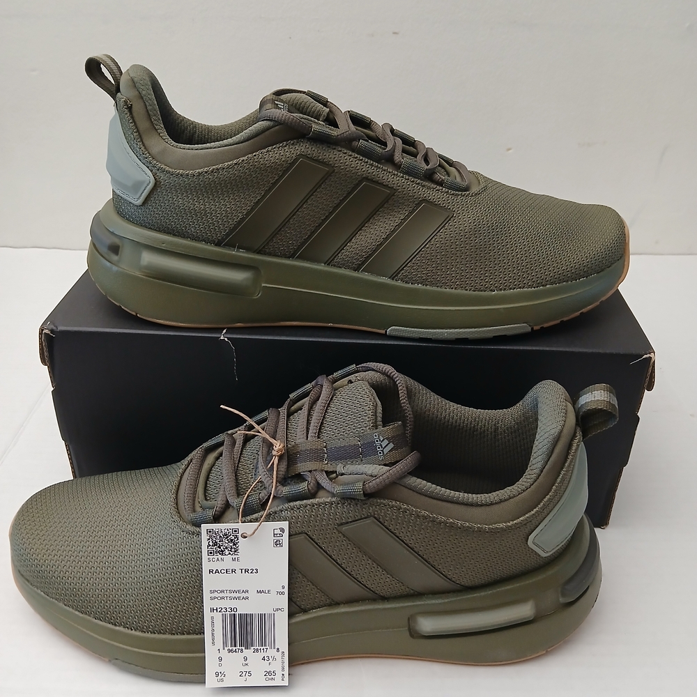 Adidas Men's Khaki Racer TR23 Sneakers Size 9.5 New $80 - Picture 3 of 10